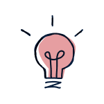 A lightbulb icon.